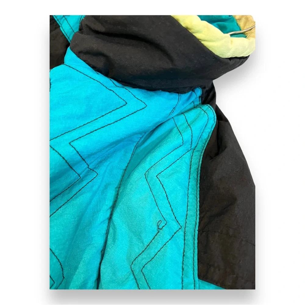 Vintage Members Only All Points Color Bomb Graphic Print Retro Ski Jacket 1980’s - Picture 13 of 16